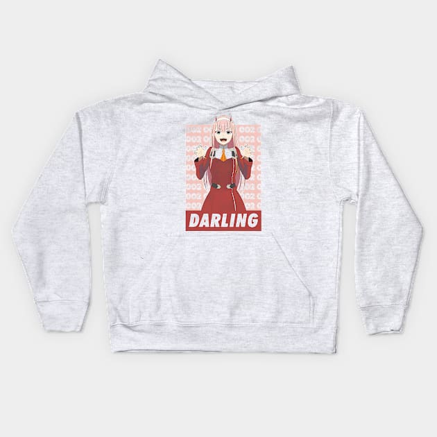 Zero two Kids Hoodie by Vhitostore